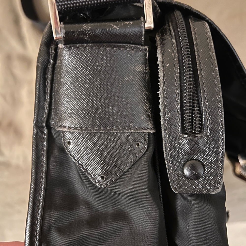 Prada Black Nylon Messenger Bag - Picture 5 of 5